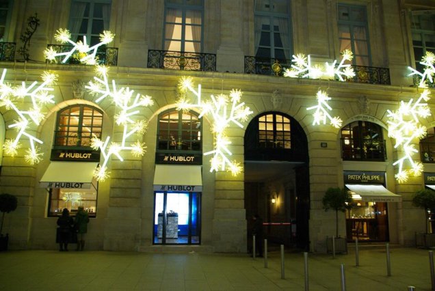 Hublot a aprins luminile în Place Vendôme