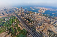 Imagini panoramice incredibile cu emiratul Dubai, văzut de sus. Galerie FOTO