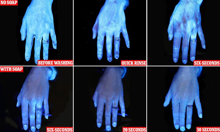 Imaginea articolului Testul care arată cât de important e să ne spălăm pe mâini. Cum acţionează săpunul împotriva viruşilor. FOTO