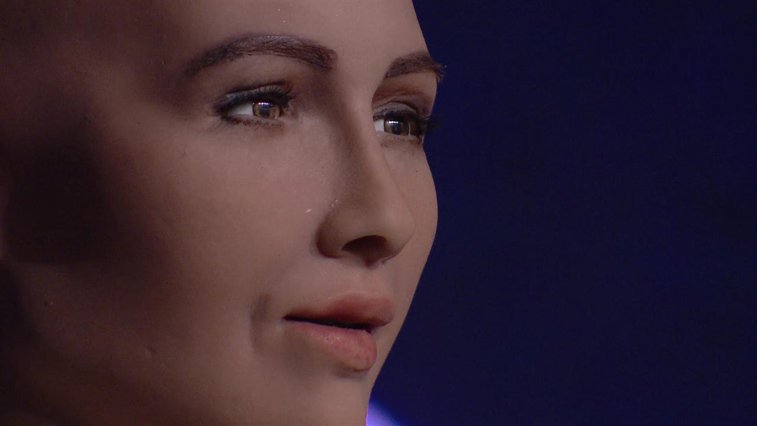 Imaginea articolului Sophia a devenit în România primul robot umanoid din lume care are card de credit. Care au fost primele cuvinte 
