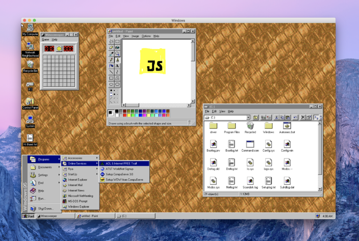 Imaginea articolului Veste bună pentru nostalgici: Windows 95 poate fi instalat ca aplicaţie în sistemele de operare moderne