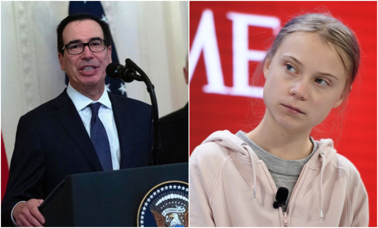 Imaginea articolului Secretarul trezoreriei americane o trimite la şcoală pe Greta Thunberg: „Este ea economistul şef? Cine este ea, sunt confuz"