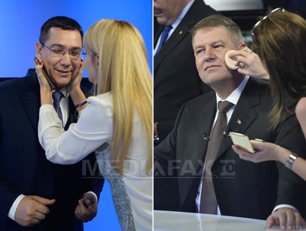 Imaginea articolului PRIMA CONFRUNTARE Ponta-Iohannis în imagini - GALERIE FOTO din culise şi din timpul dezbaterii
