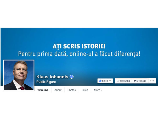 Imaginea articolului Iohannis, pe Facebook: Aţi scris istorie, pentru prima dată online-ul a făcut diferenţa! - VIDEO
