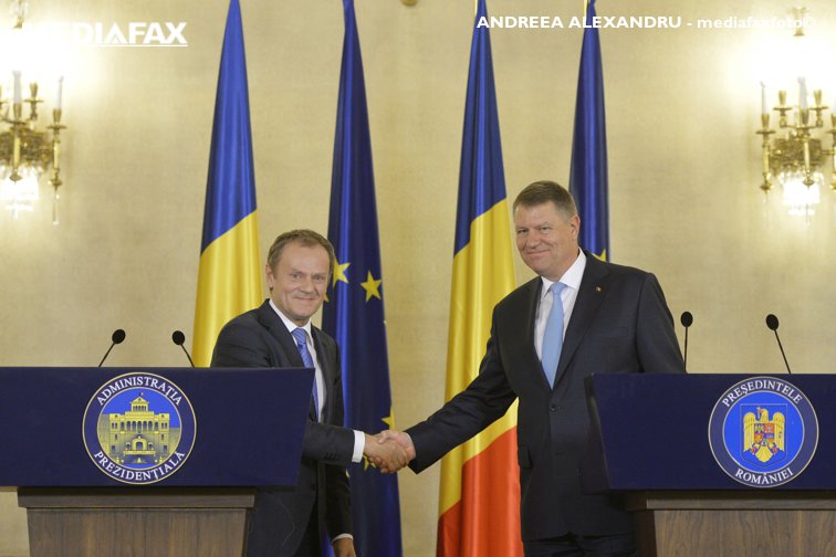 Imaginea articolului Preşedintele Iohannis se întâlneşte, vineri, cu preşedintele Consiliului European, Donald Tusk