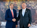 Imaginea articolului Iohannis a avut o întrevedere cu reprezentantul special al preşedintelui SUA pentru Climă, John Kerry