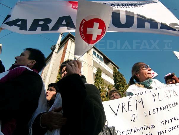 Imaginea articolului Sute de medici au protestat de Ziua Mondială a Sănătăţii, în faţa ministerului de resort