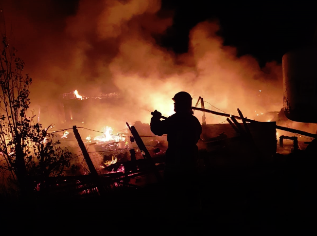 Imaginea articolului Incendiu puternic: Trei maşini şi mai multe barăci au ars la o pescărie din Năvodari - FOTO