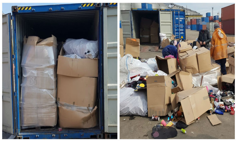 Imaginea articolului GALERIE FOTO | Două noi containere pline cu gunoaie au fost găsite în Portul Constanţa. Autorităţile fac verificări | VIDEO