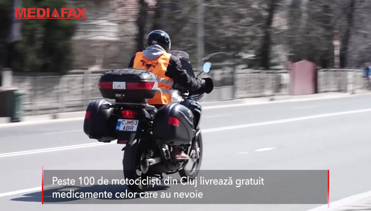 Imaginea articolului Campania “Voluntar Moto”: Peste 100 de motociclişti din Cluj livrează gratuit medicamente celor care au nevoie