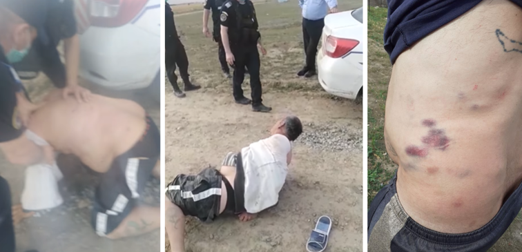 Imaginea articolului VIDEO | Bărbat din Tulcea, bătut violent de poliţişti şi jandarmi. EXCLUSIV: Dosar pentru purtare abuzivă pe numele poliţiştilor / Martor: "Au dat cu spray în direcţia unui copil"