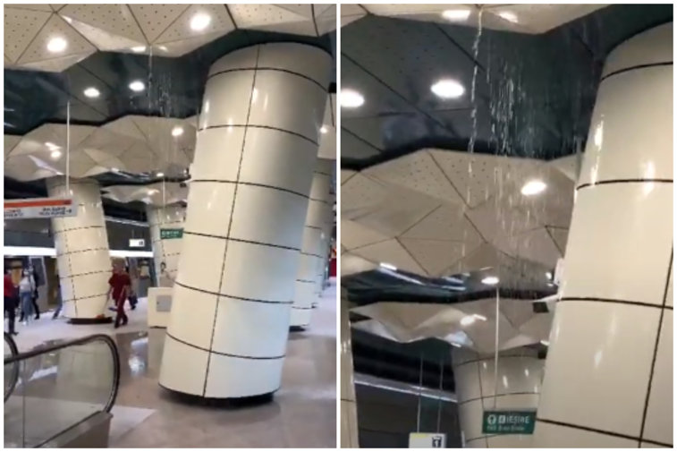 Imaginea articolului VIDEO | La metroul din Drumul Taberei, cu umbrela. Curge apă din tavan în staţia Eroilor 2, de pe Magistrala 5