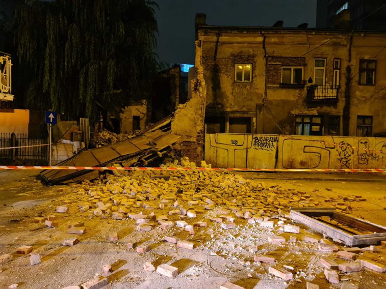 Imaginea articolului Clădire monument istoric, prăbuşită în Cartierul Evreiesc din Bucureşti