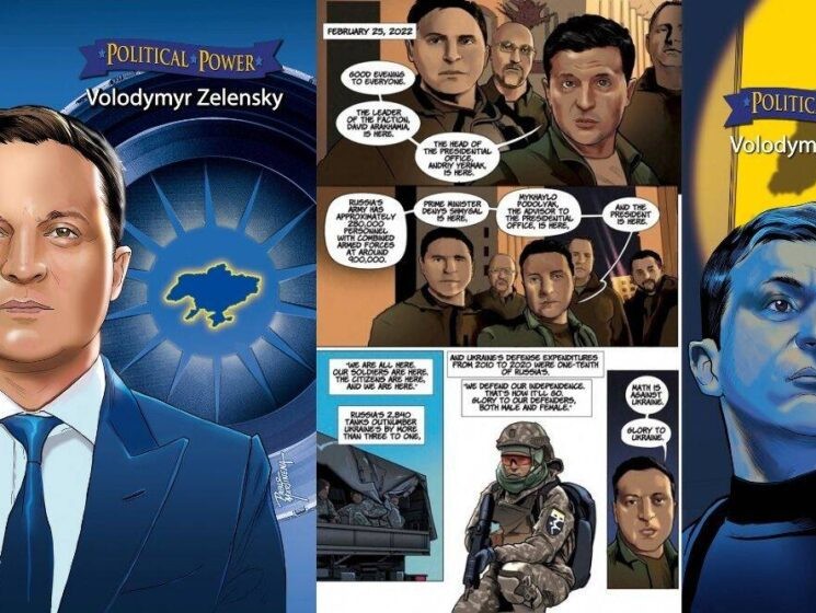 Imaginea articolului Povestea preşedintelui ucrainean Volodimir Zelenski a apărut sub forma unei benzi desenate