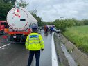Imaginea articolului O cisternă încărcată cu GPL, implicată într-un accident în Suceava