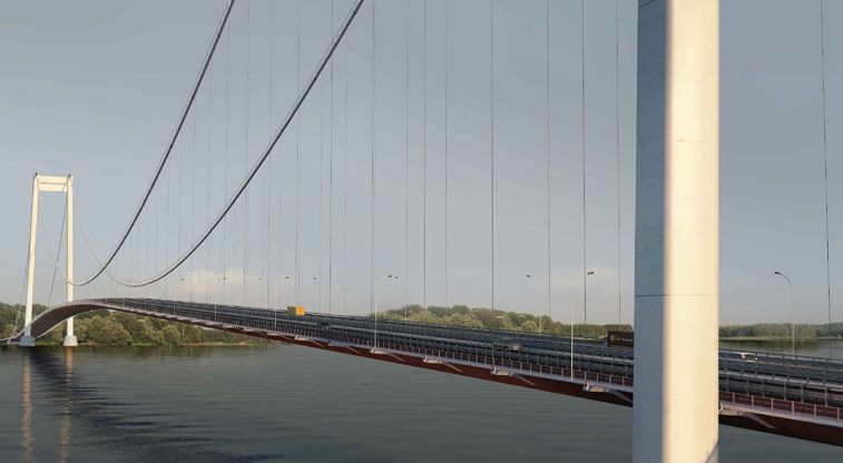 Imaginea articolului A fost montat ultimul segment de tablier metalic al podului de la Brăila