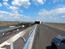 Imaginea articolului Circulaţie dificilă pe Drumul Expres Piteşti - Craiova. Un camion încărcat cu cărbuni s-a răstunat