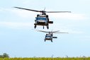 Imaginea articolului Primul test cu elicopterul Black Hawk pentru situaţii de urgenţă, în prezenţa şefilor IGAV şi DSU
