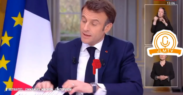 Macron lost his luxury watch during the TV interview