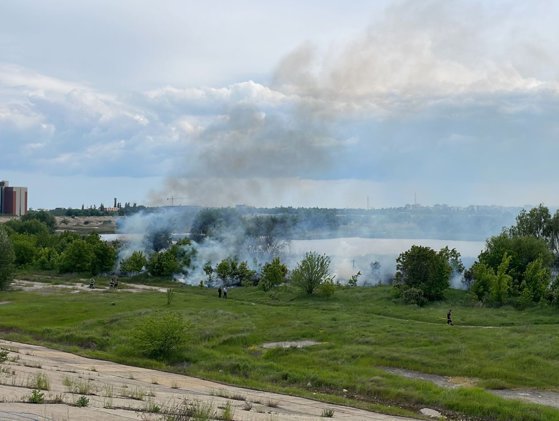 Image of the article Strong fire in the Văcăreşti Delta, on 30,000 square meters 