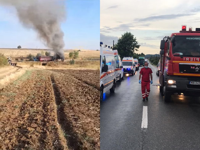 Alertă în Teleorman după un accident între două autocare şi un TIR  A fost activat planul roşu - intervin ambulanţe din Teleorman, Giurgiu şi Bucureşti|EpicNews
