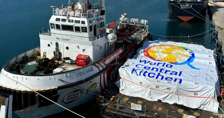 Imaginea articolului Primul vas încărcat cu alimente a ajuns în Fâşia Gaza