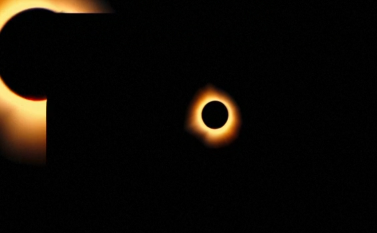 Imaginea articolului Eclipsa totală de soare, surprinsă de un avion în zbor: imagine superbă din Arkansas

