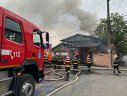 Imaginea articolului O hală de depozitare din Mogoşoaia arde. Pompierii intervin cu mai multe autospeciale