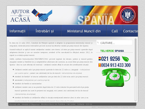 Imaginea articolului "Ajutor de acasă", site-ul pentru românii care lucrează în Spania. Ce informaţii conţine
