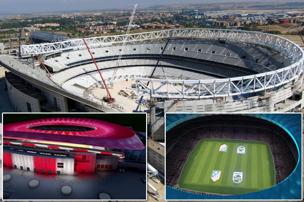 Imaginea articolului Probleme pentru noul stadion al lui Atletico Madrid care va fi inaugurat astăzi cu meciul Primera Division dintre Atletico Madrid şi Malaga