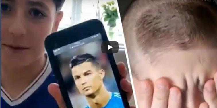 Imaginea articolului Glumă făcută de un tată fiului său care i-a cerut să îl tundă ca pe Ronaldo a ajuns virală