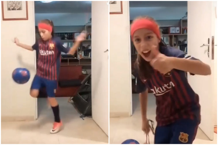 Imaginea articolului Lionel Messi are concurenţă serioasă. Provocarea lansată de fetiţa "blaugrana" pe pagina oficială a FC Barcelona