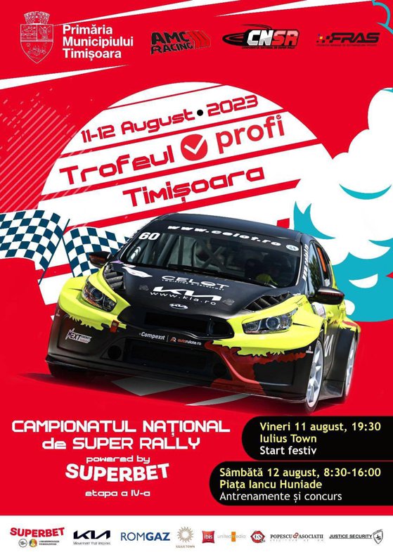 Imaginea articolului Etapă de Super Rally, în premieră, pe circuit urban în Timişoara

