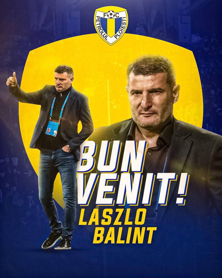 Imaginea articolului Laszlo Balint, noul antrenor al Petrolului Ploieşti