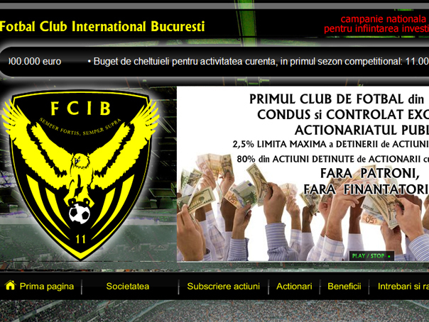 Imaginea articolului Campanie publică pentru strângere de fonduri în vederea preluării unui club de Liga I