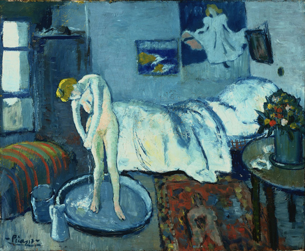 Imaginea articolului O pictură ascunsă a fost descoperită sub stratul de vopsea al tabloului "Camera albastră",de Picasso