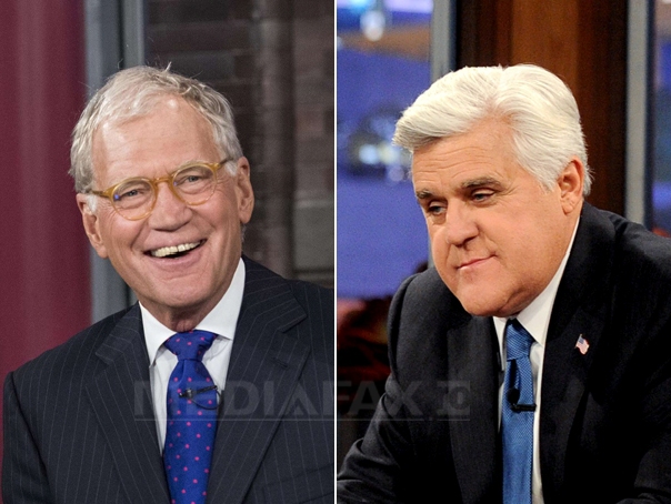 Imaginea articolului David Letterman l-a invitat pe Jay Leno, fostul său rival, să participe la emisiunea "Late Show"
