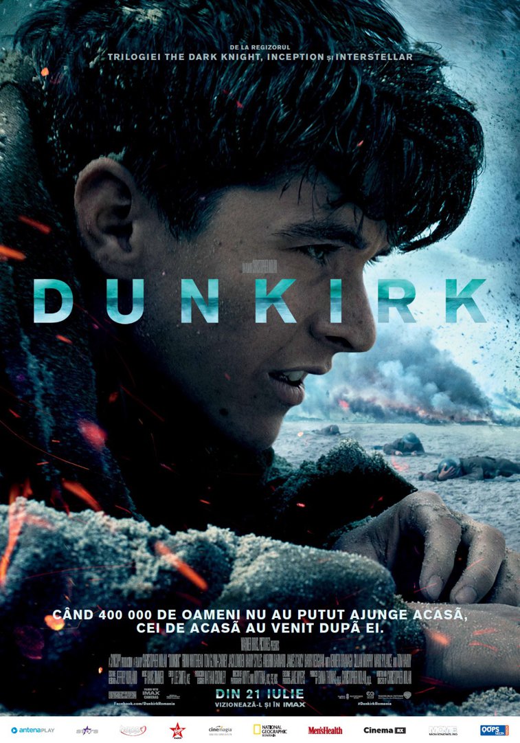 Imaginea articolului FOTO, VIDEO | Filmul "Dunkirk", regizat de Christopher Nolan, despre salvarea miraculoasă a 300.000 de soldaţi din timpul celui de-al Doilea Război Mondial, triumf în box office-ul românesc de weekend