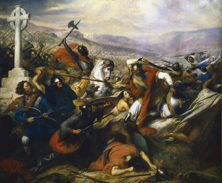 Imaginea articolului 10 octombrie 732: La Poitiers, Charles Martel îi alungă pe invadatorii musulmani