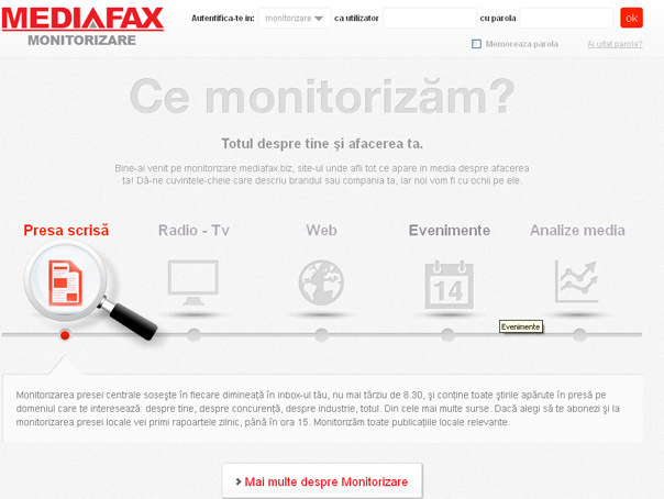 Imaginea articolului Mediafax Monitorizare lansează primul serviciu complet de monitorizare media 