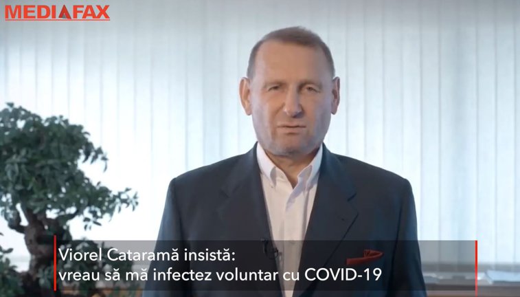 Imaginea articolului Viorel Cataramă insistă: Vreau să mă infectez voluntar cu COVID-19 