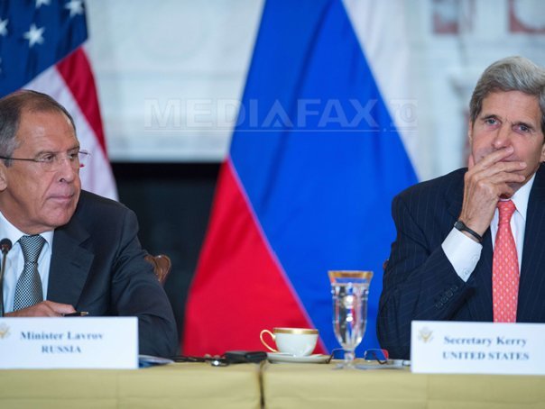 Imaginea articolului John Kerry a discutat cu Serghei Lavrov despre proiectul conferinţei de pace cu privire la Siria