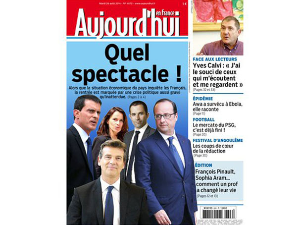Imaginea articolului Cum relatează presa franceză demisia Guvernului: Preşedintele Francois Hollande se confruntă cu o "criză de regim"