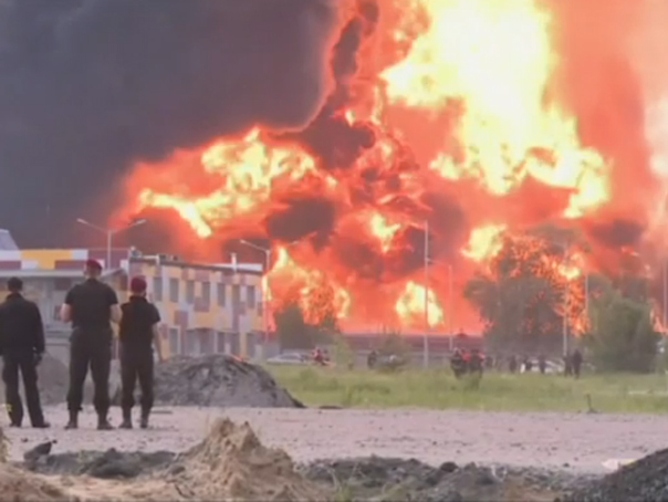 Imaginea articolului Incendiul de la depozitul de carburanţi din apropiere de Kiev probabil a fost declanşat intenţionat