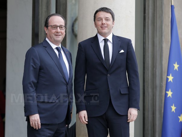 Imaginea articolului Francois Hollande şi Matteo Renzi încearcă să tempereze disputa pe tema imigranţilor