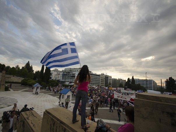 Imaginea articolului Manifestaţie proeuropeană la Atena concomitent cu desfăşurarea summitului de la Bruxelles