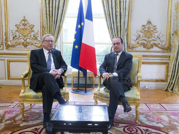 Imaginea articolului Jean-Claude Juncker şi François Hollande au salutat noile propuneri ale Guvernului de la Atena
