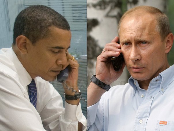 Imaginea articolului Obama şi Putin au discutat la telefon despre relaţiile ruso-americane şi probleme internaţionale