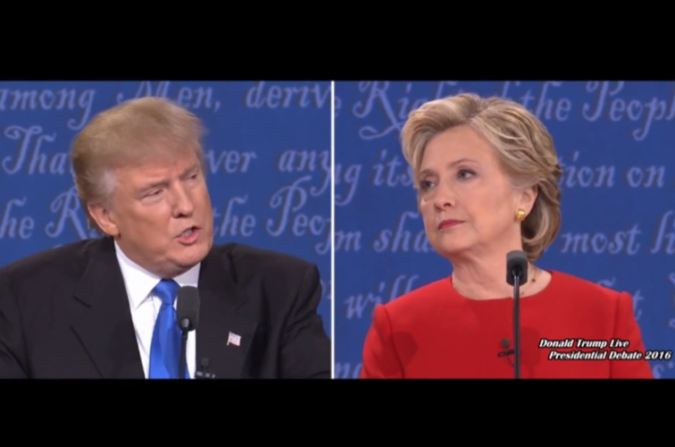 Imaginea articolului Bătălia replicilor dintre Clinton şi Trump la prima dezbatere televizată