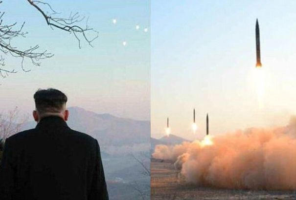 Imaginea articolului GALARIE FOTO Coreea de Nord se "antrenează să ATACE bazele americane din Japonia". REACŢIA lui Kim-Jong-Un în timpul lansării rachetelor NUCLEARE/ SUA începe instalarea sistemului antirachetă în Coreea de Sud